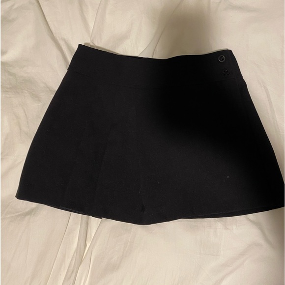 generation y charcoal gray mini skirt with side pleat - Picture 3 of 5